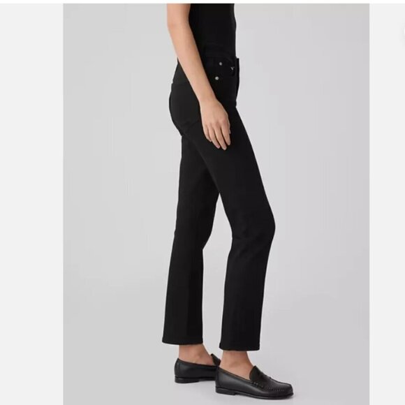 GAP 90's Mid Rise Classic Straight Black Wash Jeans Size 2/26 - RT $80 - #447128 - Picture 5 of 16